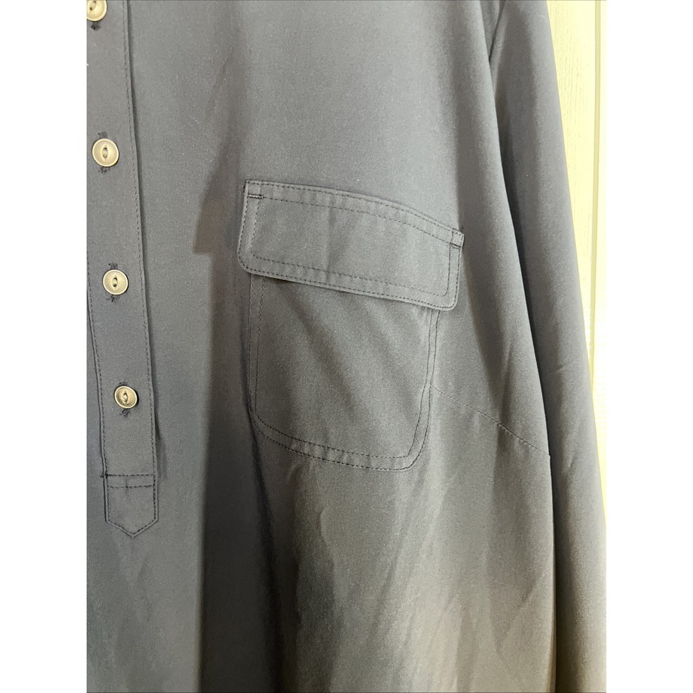 Orvis Navy Florence‎ Travel Dress NWT Size XL Long Sleeve Pack & Go Polygiene - Picture 4 of 13